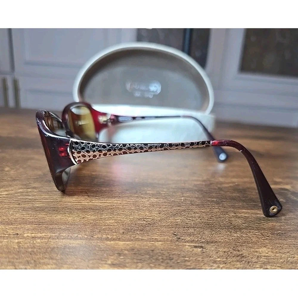 Coach Style S2005 Eyeglass Frames Only Burgandy With Case